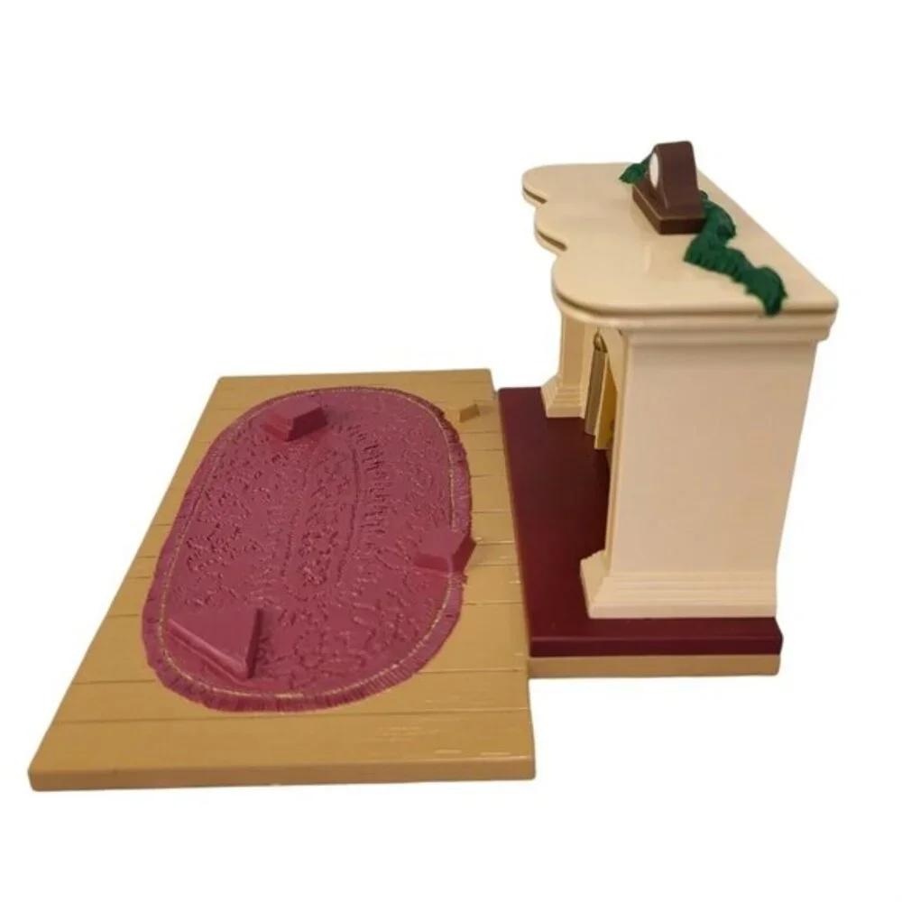 Hallmark 1993 Bearinger Flickering Fireplace Working Lit Tabletop Display Vtg‎